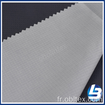 Pongée du polyester Obl20-152 avec un revêtement blanc en PU
